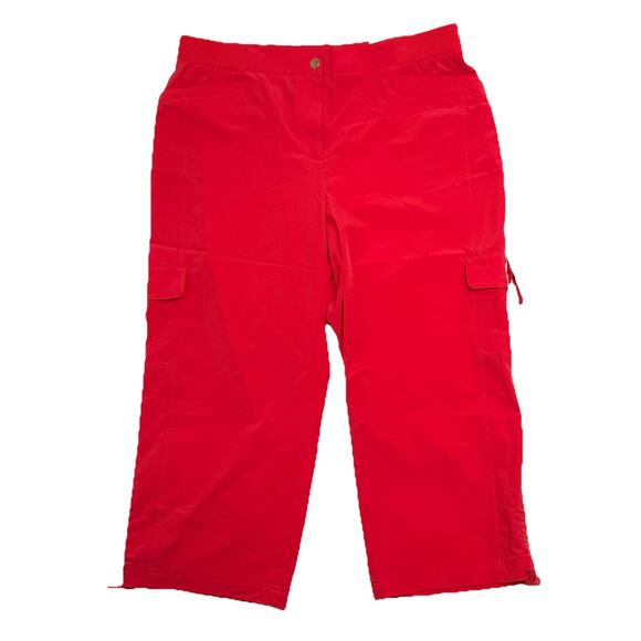 Zenergy Chicos Neema Emma Cargo Cropped Pant Sz 2 US L/12 Pink/Blue/Tan Lot Of 3 - Picture 6 of 16